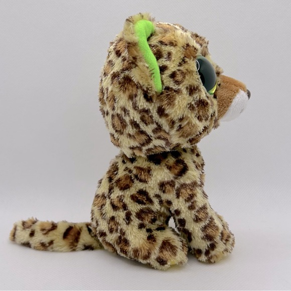 Ty Beanie Boos Collection RETIRED Speckles the Leopard Cat Plush - Picture 3 of 6